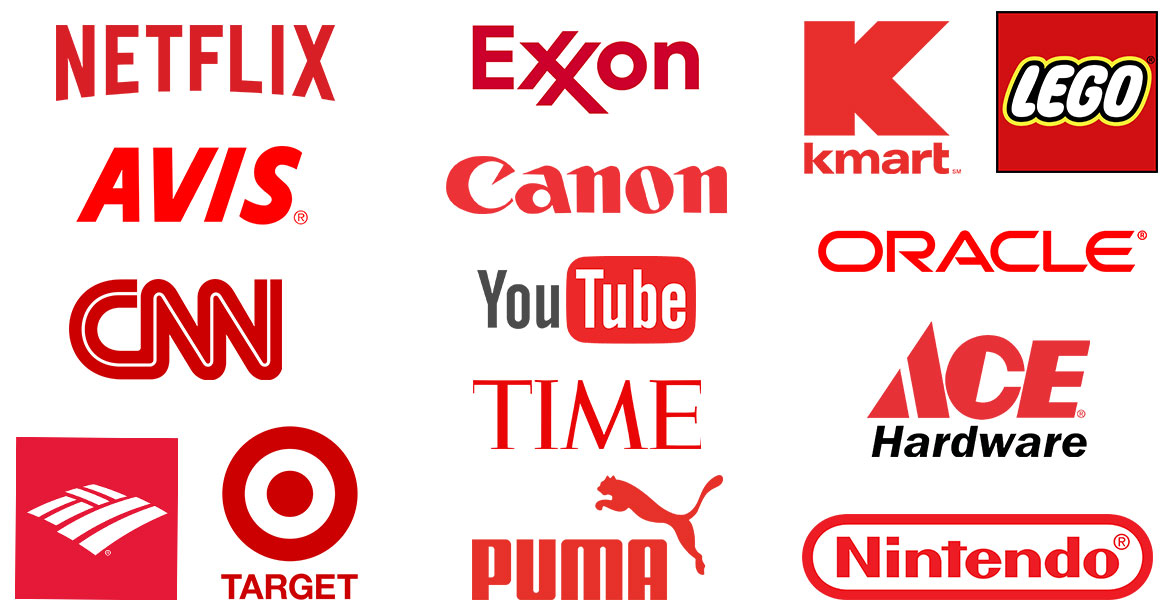 Mẫu logo màu đỏ red logo thiết kế độc đáo cho thương hiệu của bạn
