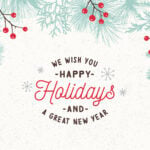 happy holiday greeting card