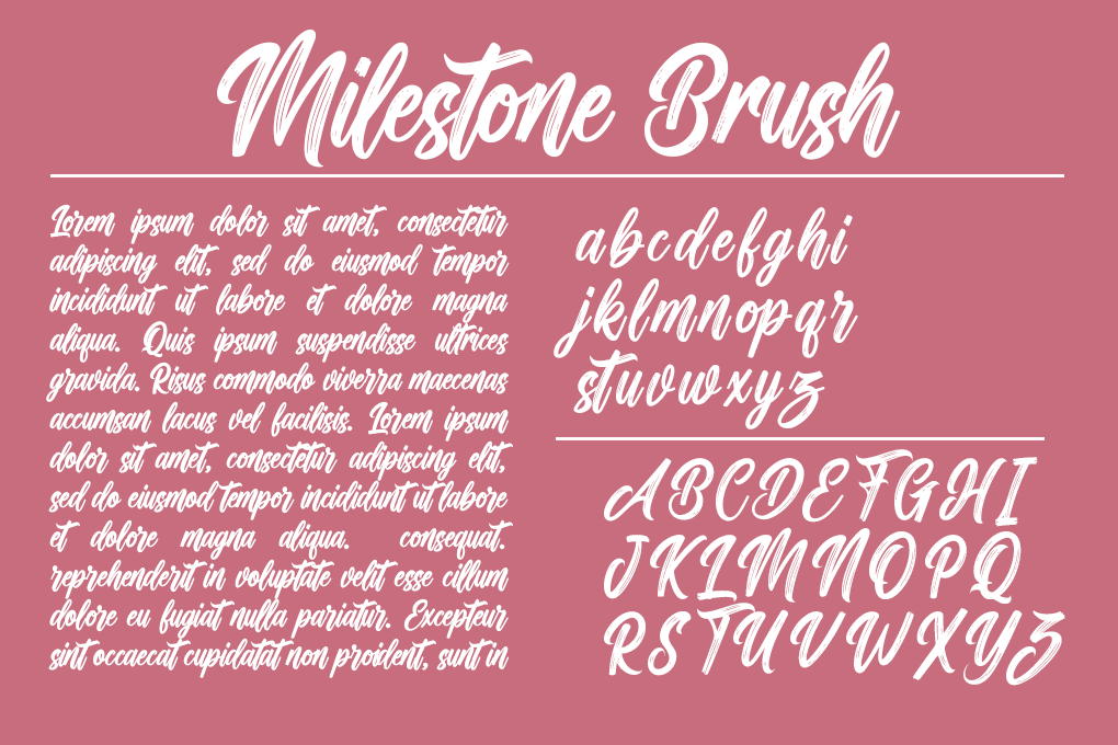 Example of Script font