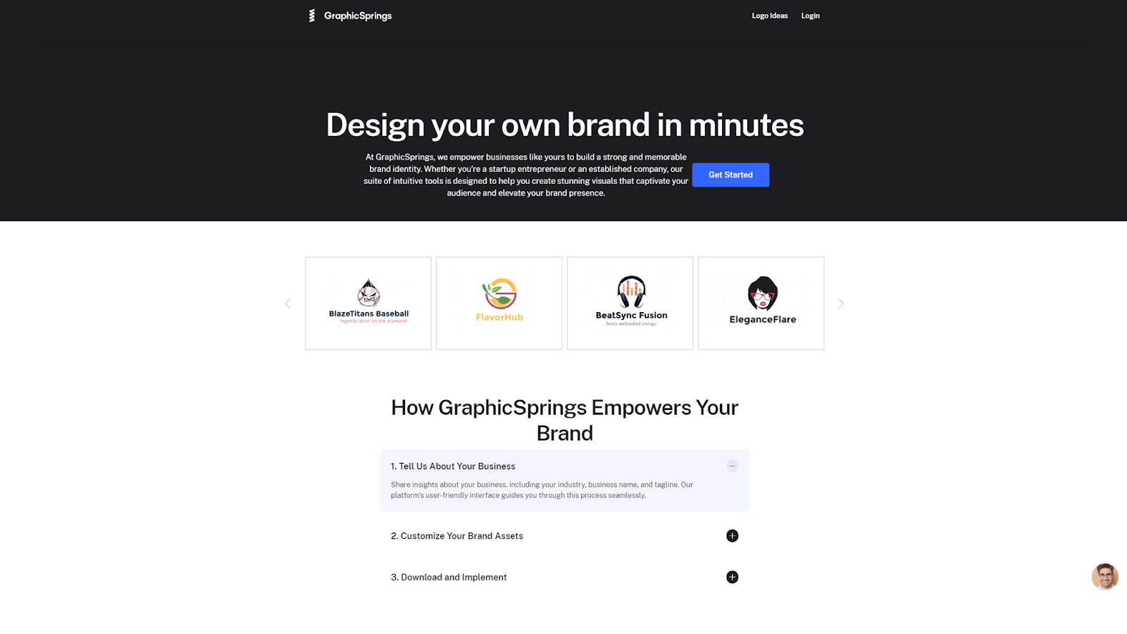 GraphicSprings homepage