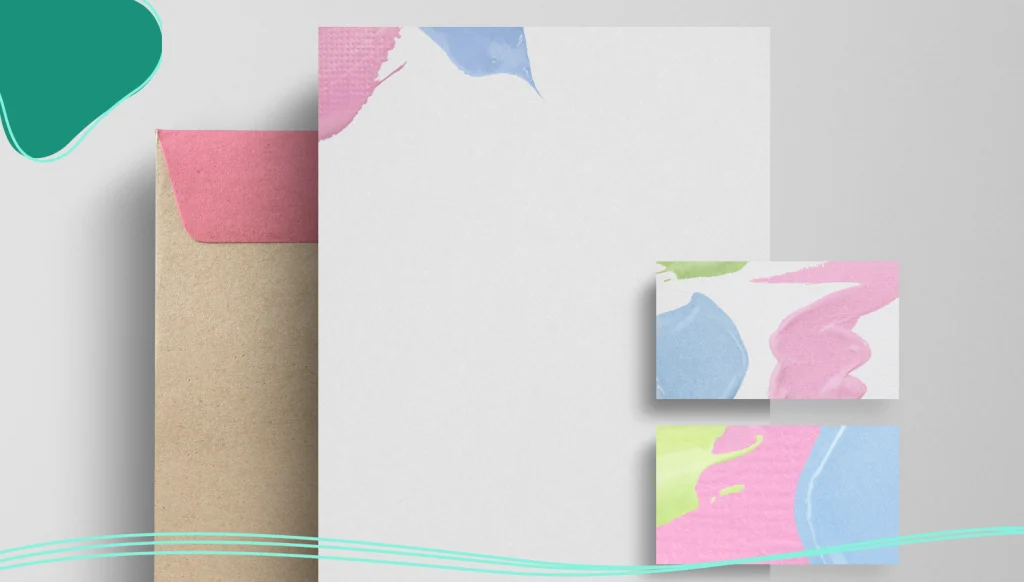 Different patterns and textures for business cards