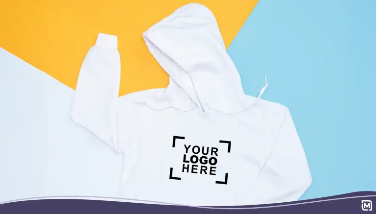 Branded hoodie with a place to include your company logo